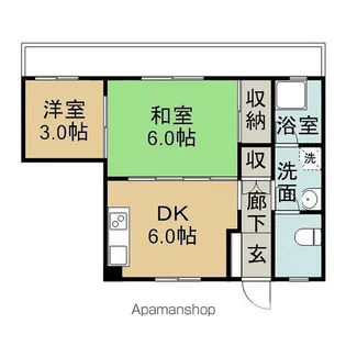 興ビル【501号室】の間取り