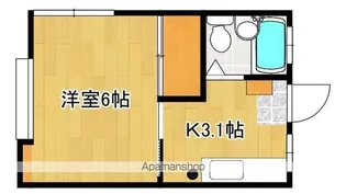 コーポ藤B棟【202号号室】の間取り