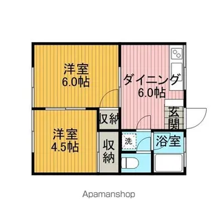 第3かつらハイツ【3階】の間取り
