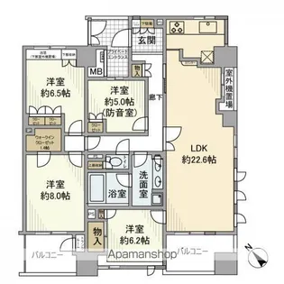 ビーコンヒル能見台センターヒル・E館【11階】の間取り