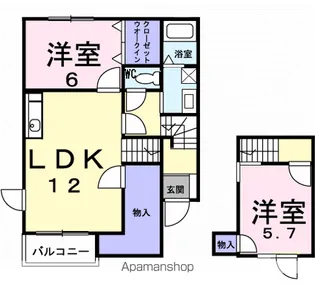 グリーン・ビレッジⅡ【2階】の間取り