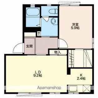 メイプル【A101号室】の間取り