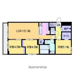 DPレジデンス南円山【2階】の間取り