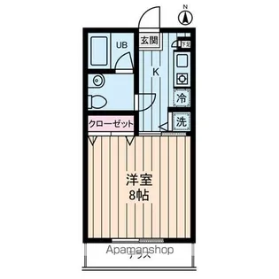 エルミタージュ桜新町【1階】の間取り