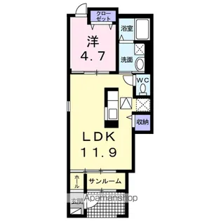 カムイ・インタラⅢ【1階】の間取り