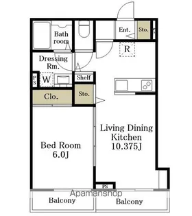 SOUTHSCENT SOSHIGAYA(サウスセントソシガヤ)【302号室】の間取り
