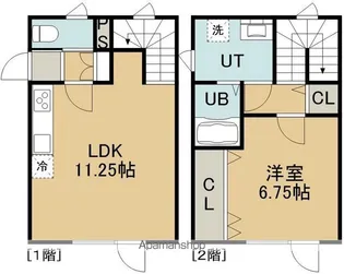 グットホーム亀田本町【3号室】の間取り