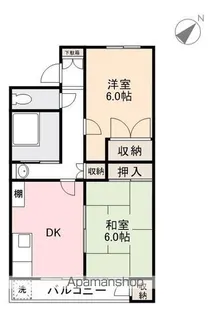 溝渕マンション【2階】の間取り