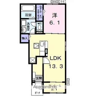 シェラタン(SHERATAN)【1階】の間取り