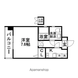 ピュアドームグレース博多【5階】の間取り