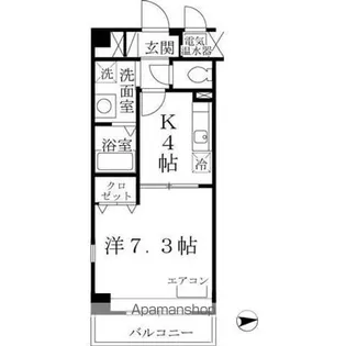 1Kの間取り画像