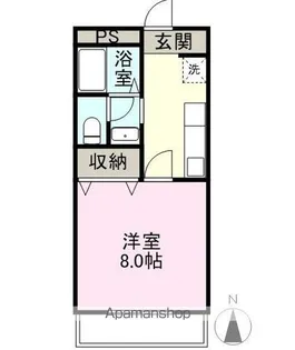 コーポ富【1階】の間取り