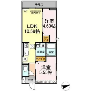 セジュール西台4【1階】の間取り