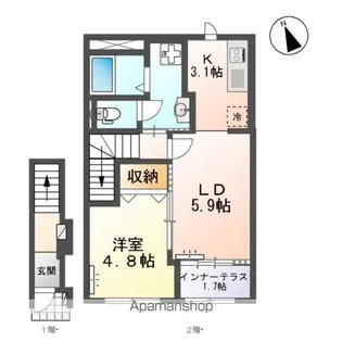 PLANETE・YSK(プラネート・YSK)【2階】の間取り