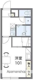 レオパレスカーサブリランテ【103号室】の間取り