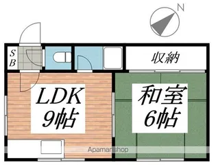 ハイツ静【203号室】の間取り