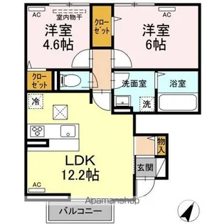 MIA・MERU MERU【1階】の間取り