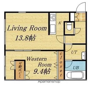 ピュアステージ円山【2階】の間取り