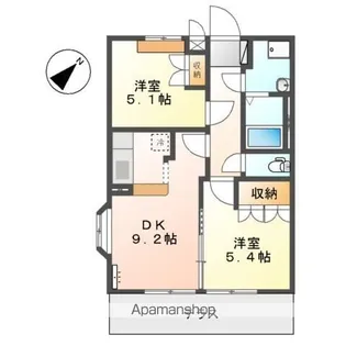 レインボーパレス【1階】の間取り