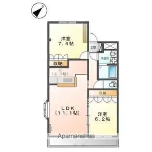 ラ・ウィンクル【2階】の間取り
