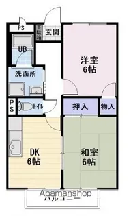 メゾン昴【201号室】の間取り