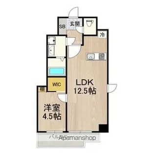 フロンティアコート堺筋本町【15階】の間取り