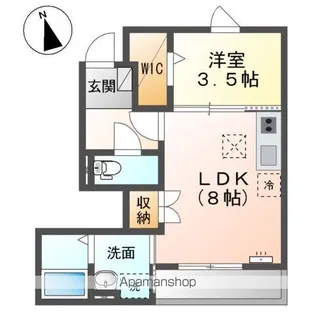 リガシー上松【1階】の間取り