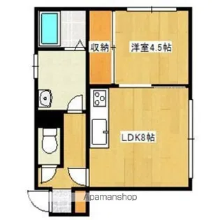 エルドラード西町C棟【201号室】の間取り