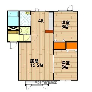 Kヴィレッジ1.ST【1階】の間取り