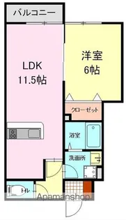 ヴィラ・クローバー【1階】の間取り