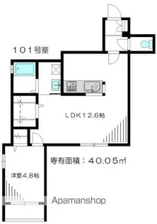 シーサーハウス【101号室】の間取り