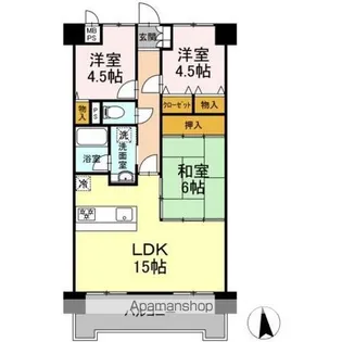 リバーサイド鈴木【3階】の間取り