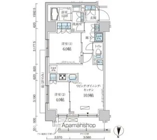 パークアクシス両国馬車通り【6階】の間取り
