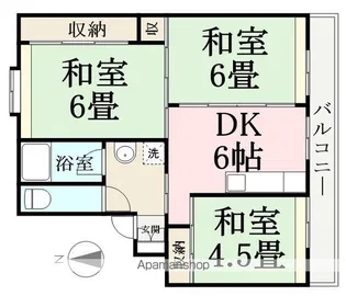 ファーストレジデンス三国2号棟【101号室】の間取り