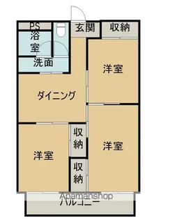 コーポラス秋山【403号室】の間取り