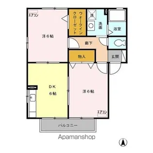 サニーウェル AB【1階】の間取り