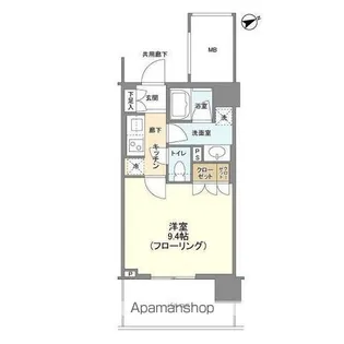 ブランズタワー大船【6階】の間取り
