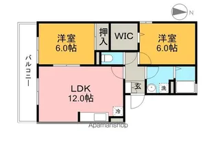 ヴィレッジ札場 A棟【3階】の間取り