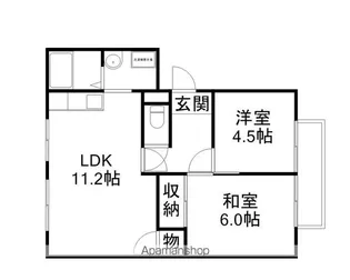 メゾンエルドラド【B101号室】の間取り