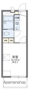 レオパレスセジュール菊川【303号室】の間取り
