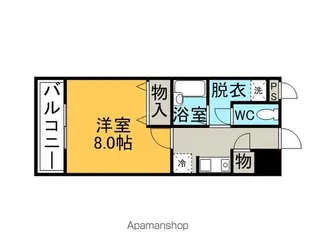 ネバーランドぶどうの樹【512号室】の間取り