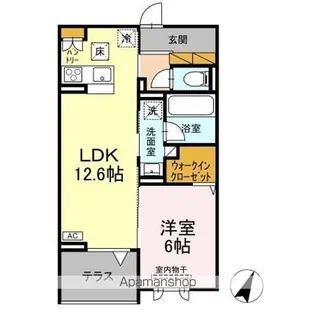 アリストベルトーヤ【1階】の間取り