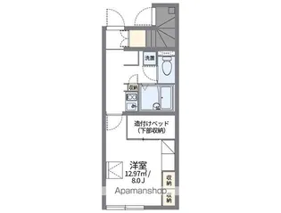 レオパレス八陽館【118号室】の間取り