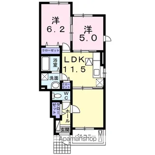 ユーハイムⅡ【1階】の間取り