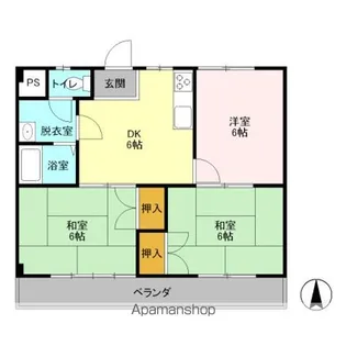 大幸マンション【4階】の間取り