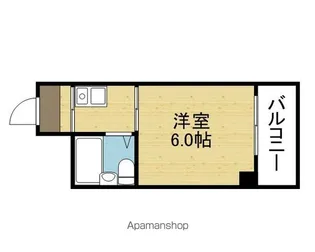 ローズマンション今里【502号室】の間取り