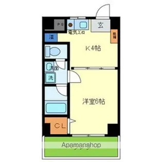 リヴィエール三井【602号室号室】の間取り