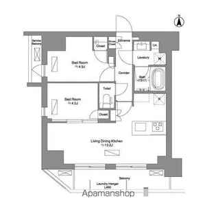 BRILLIA IST 新御徒町【12階】の間取り