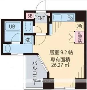ビイルーム高円寺【6階】の間取り