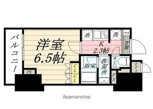 HALUWA芝公園【15階】の間取り